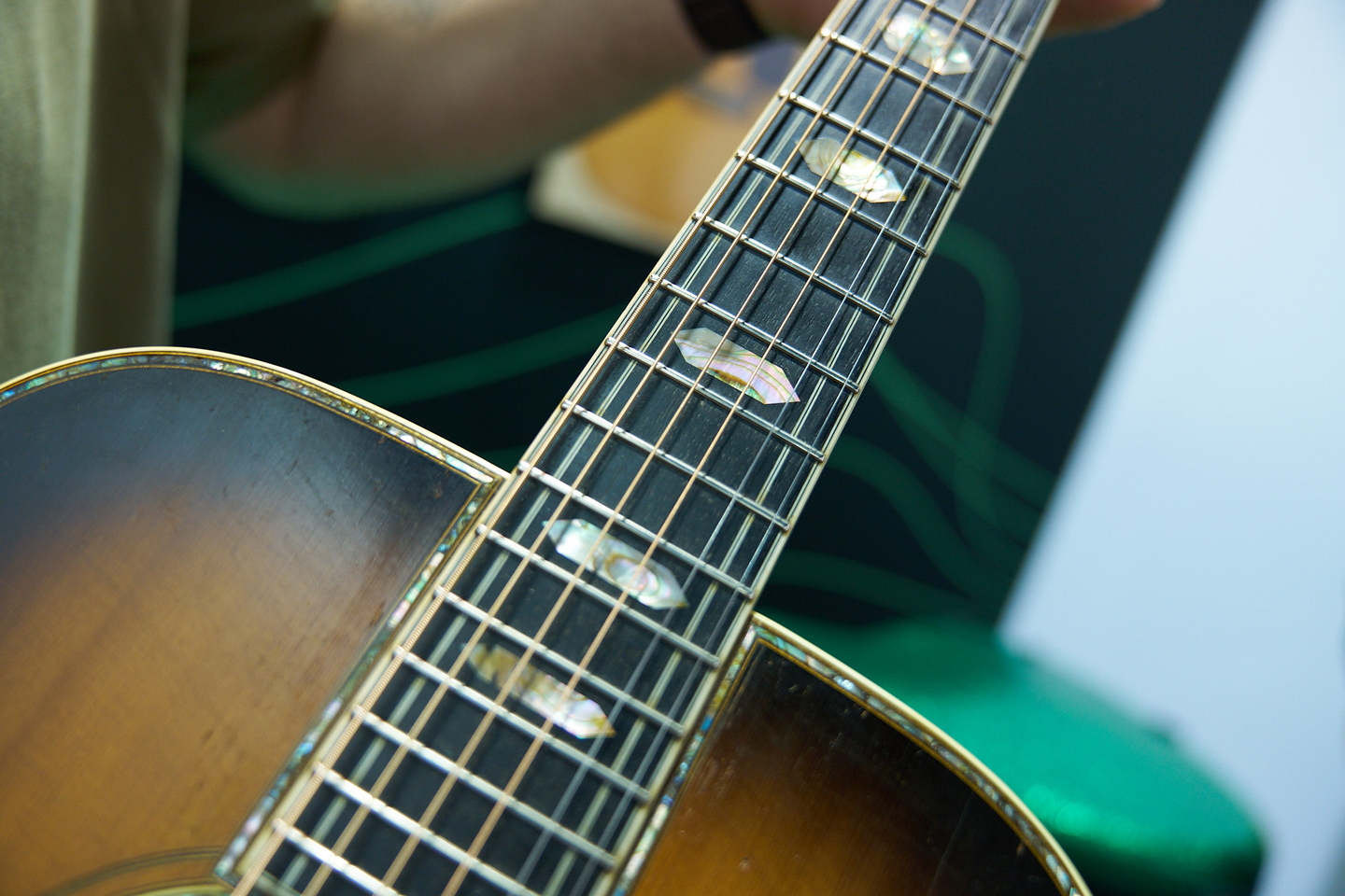 Neck of the guitar